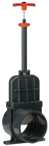 Zawór suwakowy odcinający z PCW długi z mufą wklejany VdL, 200 mm 1300200L