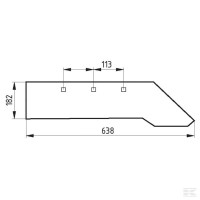 Lemiesz prawy Unia ASO 184 | poltechparts.pl