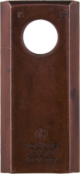 Nożyk kosiarki rotacyjnej lewy/prawy 94x40x4 mm otwór Ø 19 mm okrągły pasuje do Fella 25 szt. 477762KR