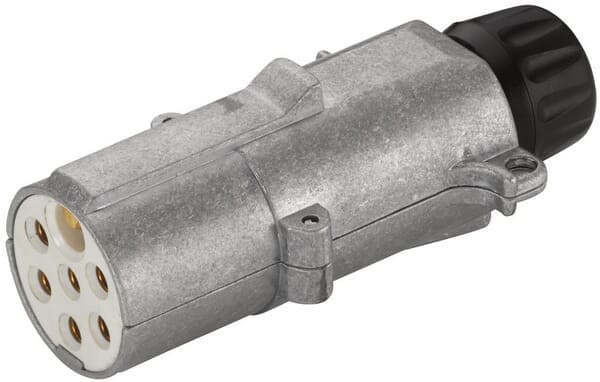 Wtyczka 7-pin DIN/ISO 3731 metalowa przyłącze płaskie 8JA003832011