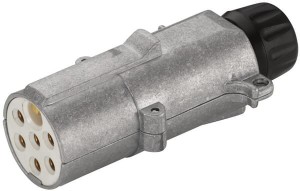 Wtyczka 7-pin DIN/ISO 3731 metalowa przyłącze płaskie 8JA003832011