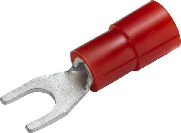 Końcówka przewodu widełkowa, czerwona, 0.5-1.5mm² Ø 3.7 mm Seria A, blister, Hella 8KW178045002