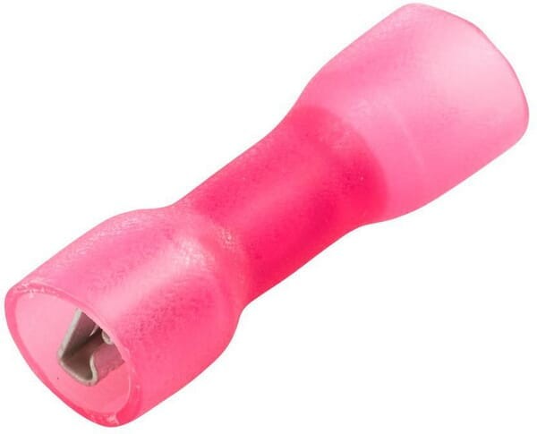 Końcówka przewodu płaska nasadkowa, żeńska czerwona 0.5-1mm² 4.8x0.8 mm op. blister 25 szt. Hella 8KW744762003