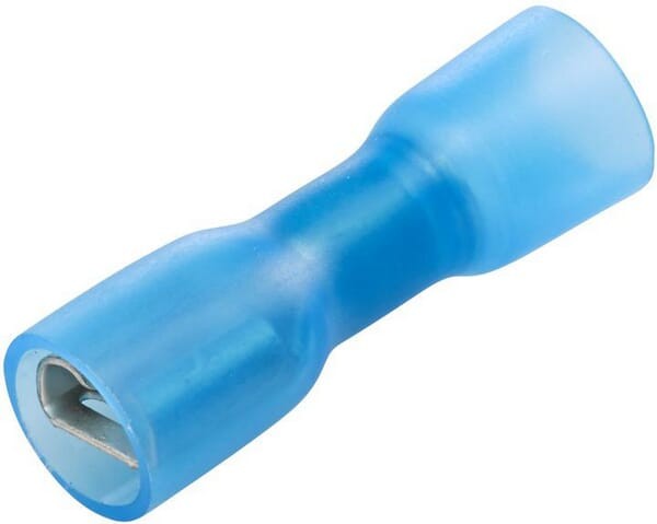 Końcówka przewodu płaska nasadkowa, żeńska niebieska 1.5-2.5mm² 6.3x0.8 mm op. blister 25 szt. Hella 8KW732567003