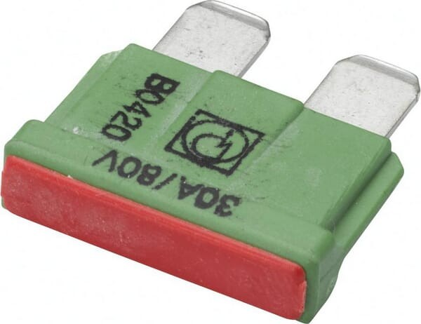Bezpiecznik płaski, 80V 30A L=19.7 mm zielony op. 10 szt. Hella 8JS711683272