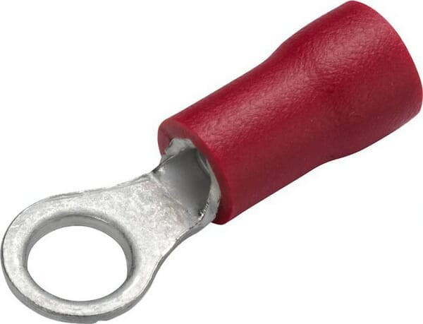 Końcówka przewodu oczkowa, czerwona 0.5-1mm² Ø 4.3 mm Seria A op. blister 100 szt. Hella 8KW044276003