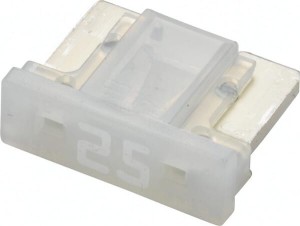Bezpiecznik płaski niski Mini, 25A L=8.4 mm bezbarwny op. 5 szt. Hella 8JS728596342