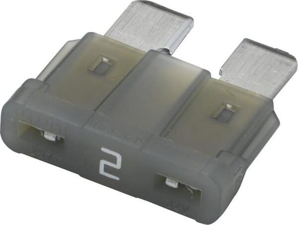 Bezpiecznik płaski, 32V 2A L=18.8 mm szary op. 5 szt. Hella 8JS711683841
