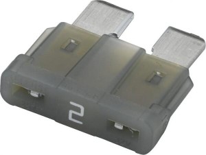Bezpiecznik płaski, 32V 2A L=18.8 mm szary op. 5 szt. Hella 8JS711683841