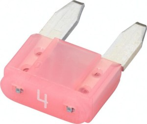 Bezpiecznik płaski Mini, 4A L=10.9 mm różowy op. 50 szt. Hella 8JS728596121