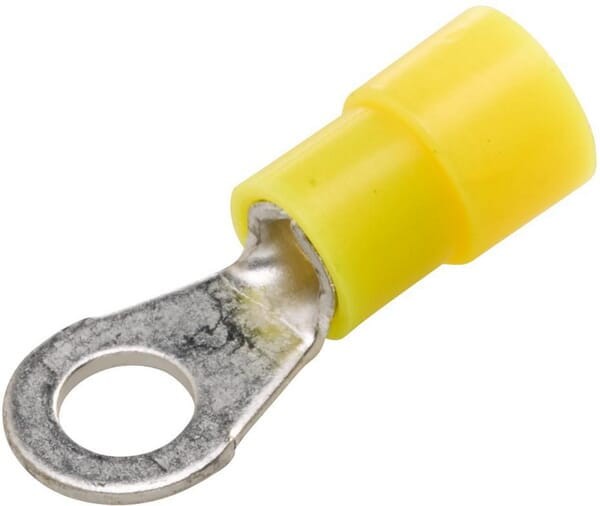 Końcówka przewodu oczkowa, żółta 4.0-6.0mm² Ø 5.3 mm Series A, 50 szt. Hella 8KW178042212