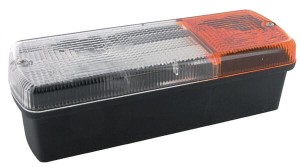 Lampa kierunkowskazu i postoju halogenowa, przednia, prostokątna 12/24V przykręcana 186x66x55 mm Britax 900600LB