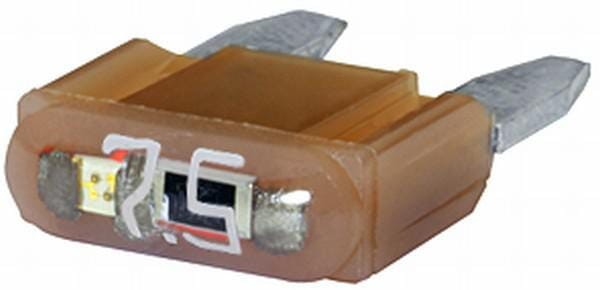 Bezpiecznik płaski Mini, 32V 7.5A L=16.3 mm brązowy op. 10 szt. Hella 8JS728596202