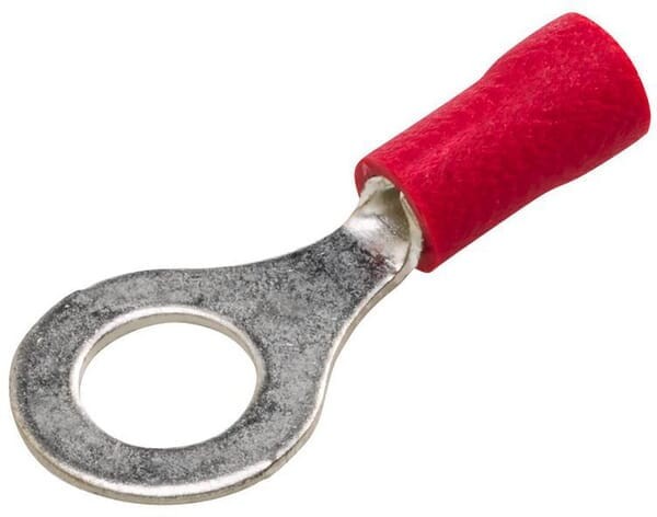 Końcówka przewodu oczkowa, czerwona 0.5-1mm² Ø 6.5 mm Seria A op. blister 100 szt. Hella 8KW744772003