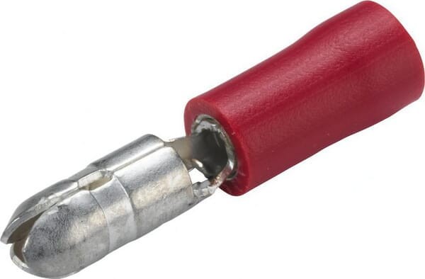Końcówka przewodu tulejkowa wtyczka czerwona 0.5-1.5mm² Ø 4 mm op. blister 100 szt. Hella 8KW044040003