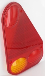 Klosz lampy tylnej, prawy pomarańczowy/czerwony Aspöck 188448007
