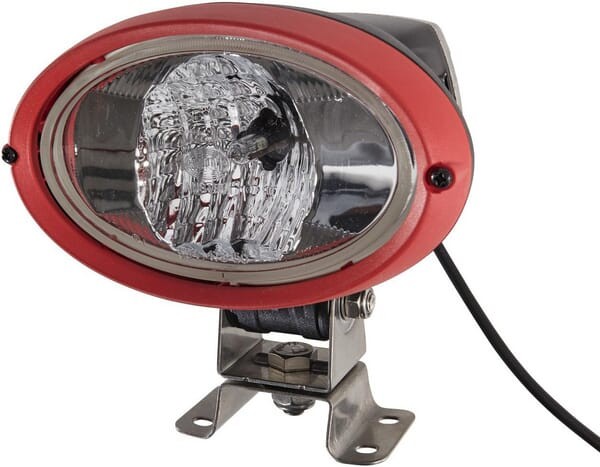 Lampa robocza Xenon, owalna 42W 12V przezroczysta 160x134x166 mm z wtyczką AMP Hella 1GA996461311