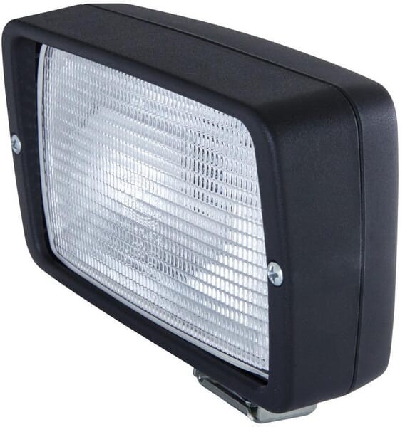Lampa robocza halogenowa, prostokątna 55/70W 12/24V biała 154x77x128 mm z wtyczką AMP Hella 1GA006876001