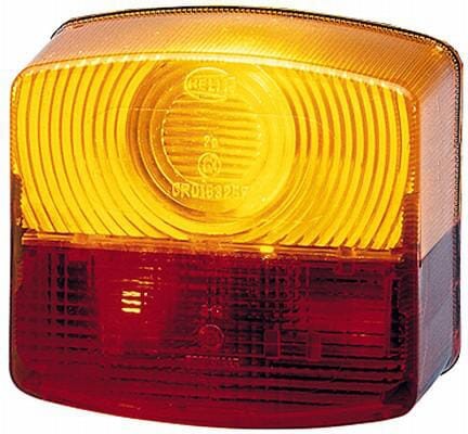 Klosz lampy tylnej, lewy/prawy czerwony/przezroczysty/pomarańczowy kwadratowy Hella 9EL118613001