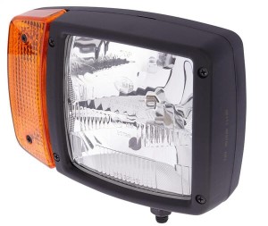 Reflektor halogenowy, prawy prostokątny 24V przykręcany Hella 1SA996120061