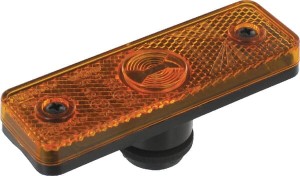Lampa obrysowa LED, prostokątna 24V pomarańczowa przykręcana Flatpoint Aspöck 212200004