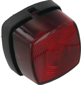 Lampa obrysowa, kwadratowa 12V czerwona przykręcana Aspöck 215300007