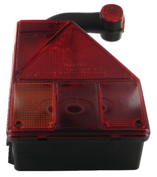 Lampa tylna zespolona halogenowa, prawa 12V czerwona/pomarańczowa przykręcana Earpoint Aspöck 244251007