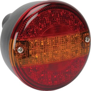 Lampa tylna zespolona LED, lewa/prawa okrągła 12V z gniazdem 5-pin Aspöck 238400787
