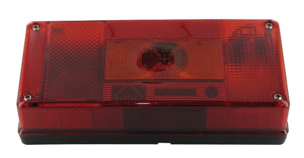Lampa tylna zespolona, prostokątna 12V czerwona/pomarańczowa przykręcana Midipoint Aspöck 246200007