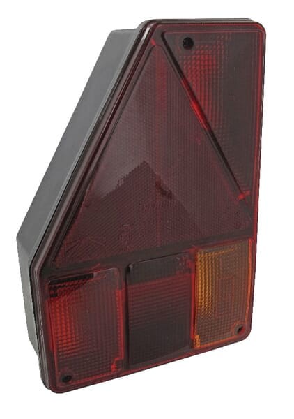 Lampa tylna zespolona halogenowa, trójkątna lewa 12V czerwona/pomarańczowa przykręcana Earpoint Aspöck 244001007