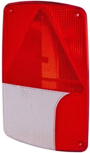 Klosz lampy tylnej, prawy czerwony/przezroczysty Hella 9EL990633041