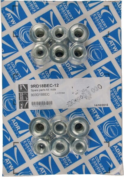 Zestaw nakrętek śruby koła M18x1.5 9RD18BEC12