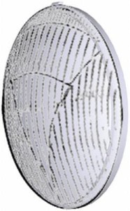 Klosz lampy, lewy/prawy przezroczysty okrągły Ø105 mm Hella 9ES012060011