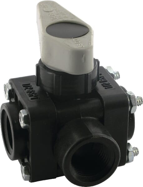 Zawór 3-drożny 1/2" BSP żeński AAB343M312PP