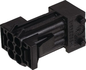 Obudowa wtyczki, 6-stykowej, męska AMP9623491