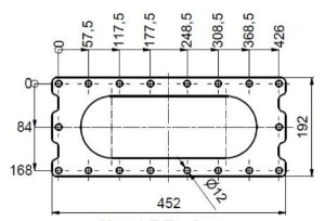 Pompa płatów obrotowa FX116-360S + rama APK0000197