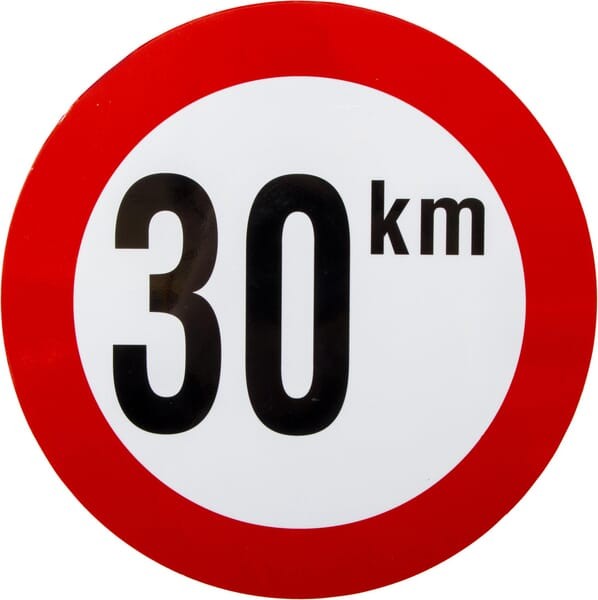 Tabliczka, 30 km, PCW BK30