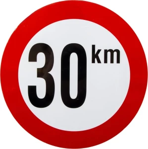 Tabliczka, 30 km, PCW BK30
