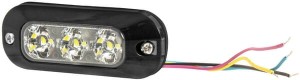 Lampa ostrzegawcza 3 LED 12/24V pomarańczowa ED3703A