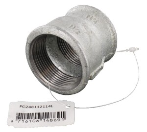 Kształtka rurowa nr 240 zwężka redukcyjna gwint wew. ocynk, 1 1/2" x 1 1/4" FG240112114L