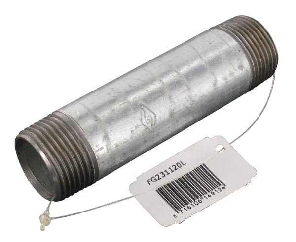 Kształtka rurowa nr 23 złączka rurowa gwint zew./ gwint zew. ocynk, 1" x 120 mm FG231120L