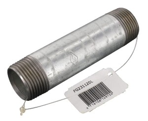 Kształtka rurowa nr 23 złączka rurowa gwint zew./ gwint zew. ocynk, 1" x 120 mm FG231120L