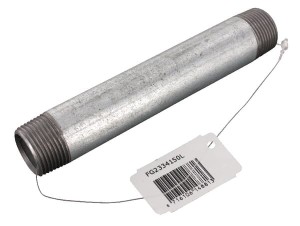 Kształtka rurowa nr 23 złączka rurowa gwint zew./ gwint zew. ocynk, 3/4" x 150 mm FG2334150L