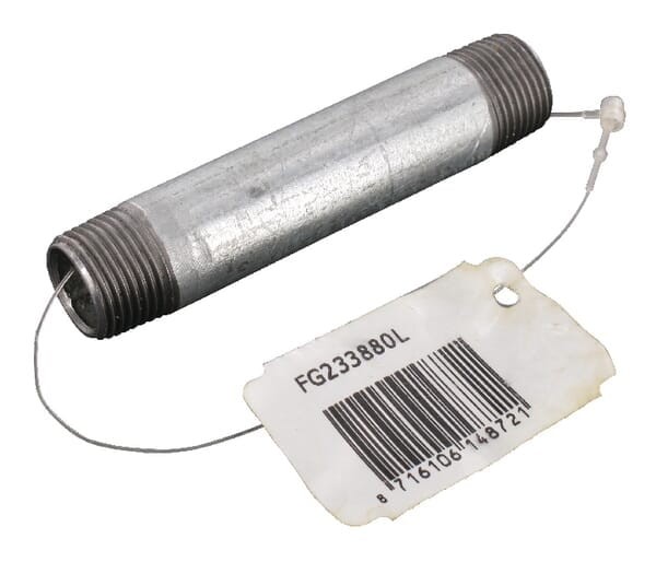 Kształtka rurowa nr 23 złączka rurowa gwint zew./ gwint zew. ocynk, 3/8" x 80 mm FG233880L