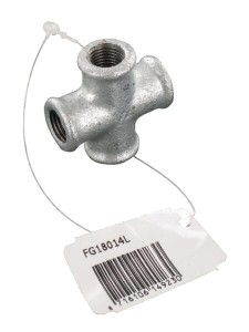 Kształtka rurowa nr 180 kształtka krzyżowa 4 x gwint wew. ocynk, 1/4" FG18014L
