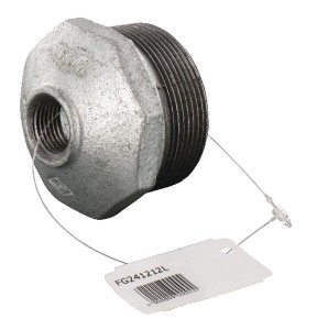 Kształtka rurowa nr 241 zwężka redukcyjna gwint wew./ gwint zew. ocynk, 2" x 1/2" FG241212L