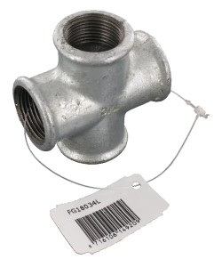 Kształtka rurowa nr 180 kształtka krzyżowa 4 x gwint wew. ocynk, 3/4" FG18034