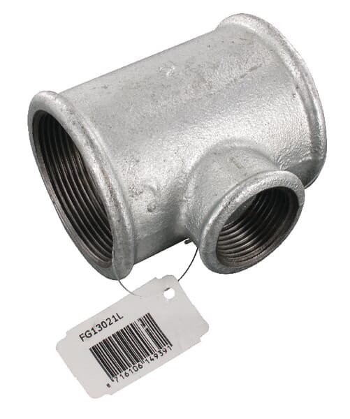 Kształtka rurowa nr 130 trójnik 3 x gwint wew. ocynk, 2" x 1" FG13021L