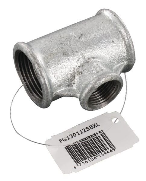 Kształtka rurowa nr 130 trójnik 3 x gwint wew. ocynk, 1" x 1/2" FG130112SBXL