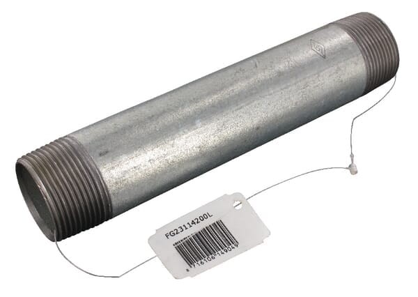 Kształtka rurowa nr 23 złączka rurowa gwint zew./ gwint zew. ocynk, 1 1/4" x 200 mm FG23114200L